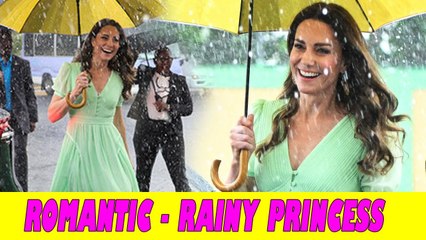 Kate Middleton glows in most striking dress yet during Bahamas rainstorm