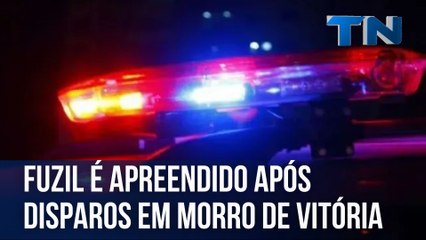 Fuzil é apreendido após disparos em morro de Vitória