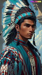Soulful Reflections: Portrait of a North American Warrior 