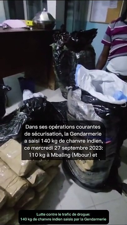 Mbaling: 150 kg de chanvre saisis par la gendarmerie