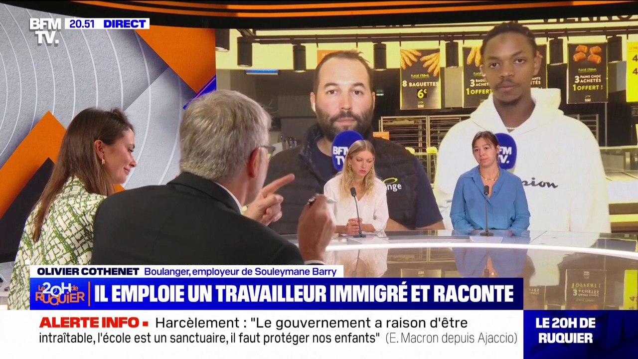 "On est dans l'espoir d'une régularisation": Olivier Cothenet, boulanger à Rennes, souhaite médiatiser le cas de Souleymane Barry, son employé dont la demande de régularisation a été refusée