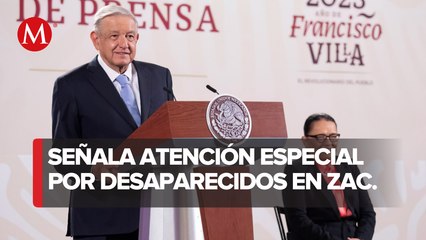 "Se está haciendo investigación", dice AMLO sobre secuestro de 7 jóvenes en Zacatecas