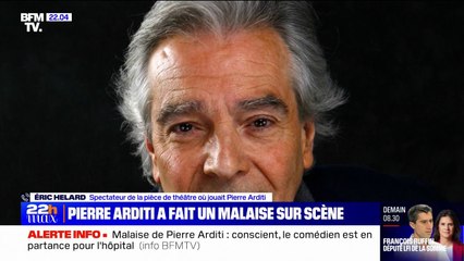 "Nous avons cru que c'était dans le scénario de la pièce": Éric, spectateur de la pièce de théâtre dans laquelle jouait Pierre Arditi, raconte son malaise sur scène