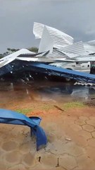 Temporal derruba quadra e danifica cerca de 40 casas no Sul de Minas