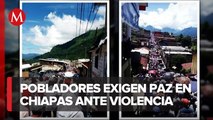 Marchan por la paz pobladores de Siltepec; exigen paz y seguridad en Chiapas ante violencia