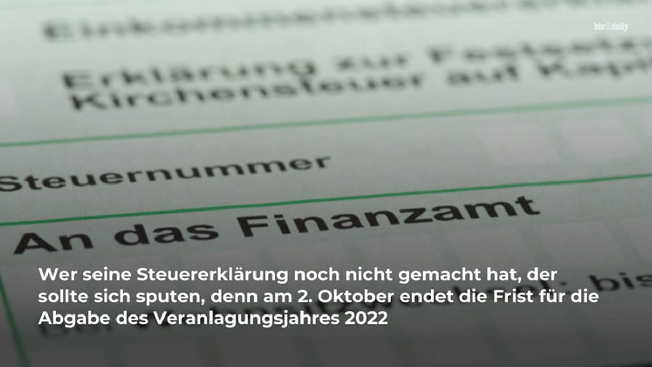 Frist der Steuerabgabe verlängern: So geht's!