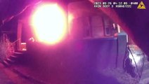 Family rescued from burning house as dramatic moment captured on police bodycam