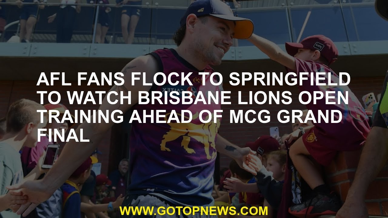 AFL fans flocked to Springfield to watch Brisbane Lions's open education in front of the McG Grand F