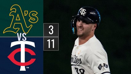 Resumen Atléticos de Oakland vs Mellizos de Minnesota / MLB 26-09-2023