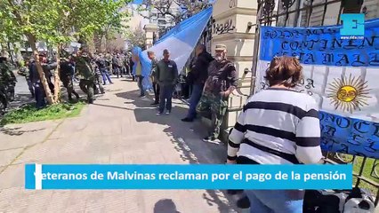 Veteranos de Malvinas reclaman por el pago de la pensión