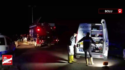 Bolu'da Büyüksu Deresi’ne pikapla uçtular