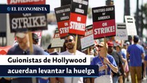 Guionistas de Hollywood acuerdan levantar la huelga