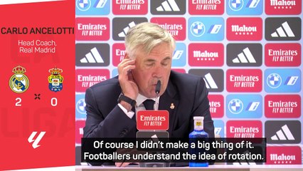 Ancelotti sees no need to explain rotation to stars after Real beat Las Palmas