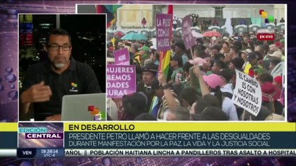 Colombia: Pdte. Gustavo Petro llamó a hacer frente a las desigualdades