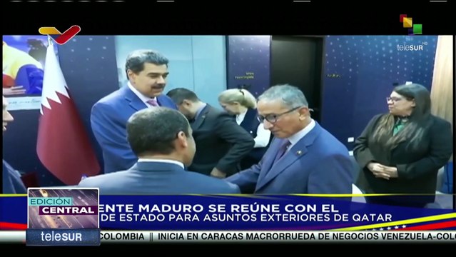 Pdte. Nicolás Maduro se reúne con el ministro de Estado para Asuntos Exteriores de Qatar