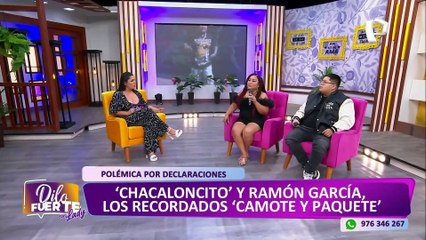 Chacaloncito sobre revelaciones de Ramón García: “Mi padre toda la vida nos inculco el arte”