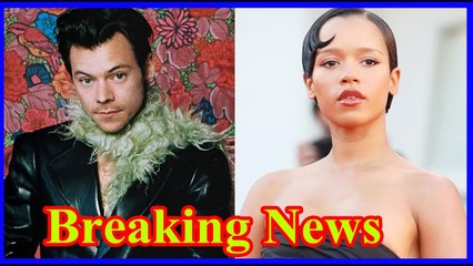 Harry Styles and Taylor Russell Hold Hands in Golden grey hoodie, a black puffer jacket