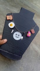 Breakfast Necklace  #creativefatimaakram #shorts #viral #crafts #youtubeshorts