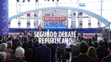 Donald Trump, acusado por sus rivales republicanos de estar "desaparecido en combate" en el debate