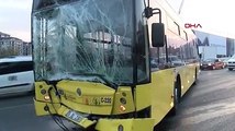 İETT otobüsü kazası trafiği felç etti