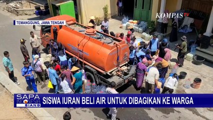 Sejumlah Pelajar SMK di Temanggung Salurkan Bantuan Air Bersih pada Warga Terdampak Kekeringan