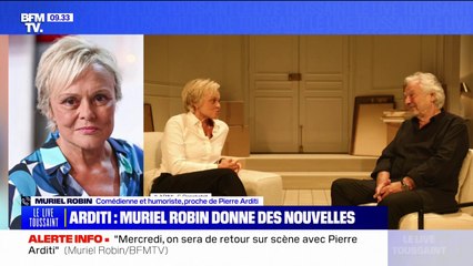 "Mercredi, on sera de retour sur scène": Muriel Robin donne des nouvelles de Pierre Arditi après son malaise sur scène