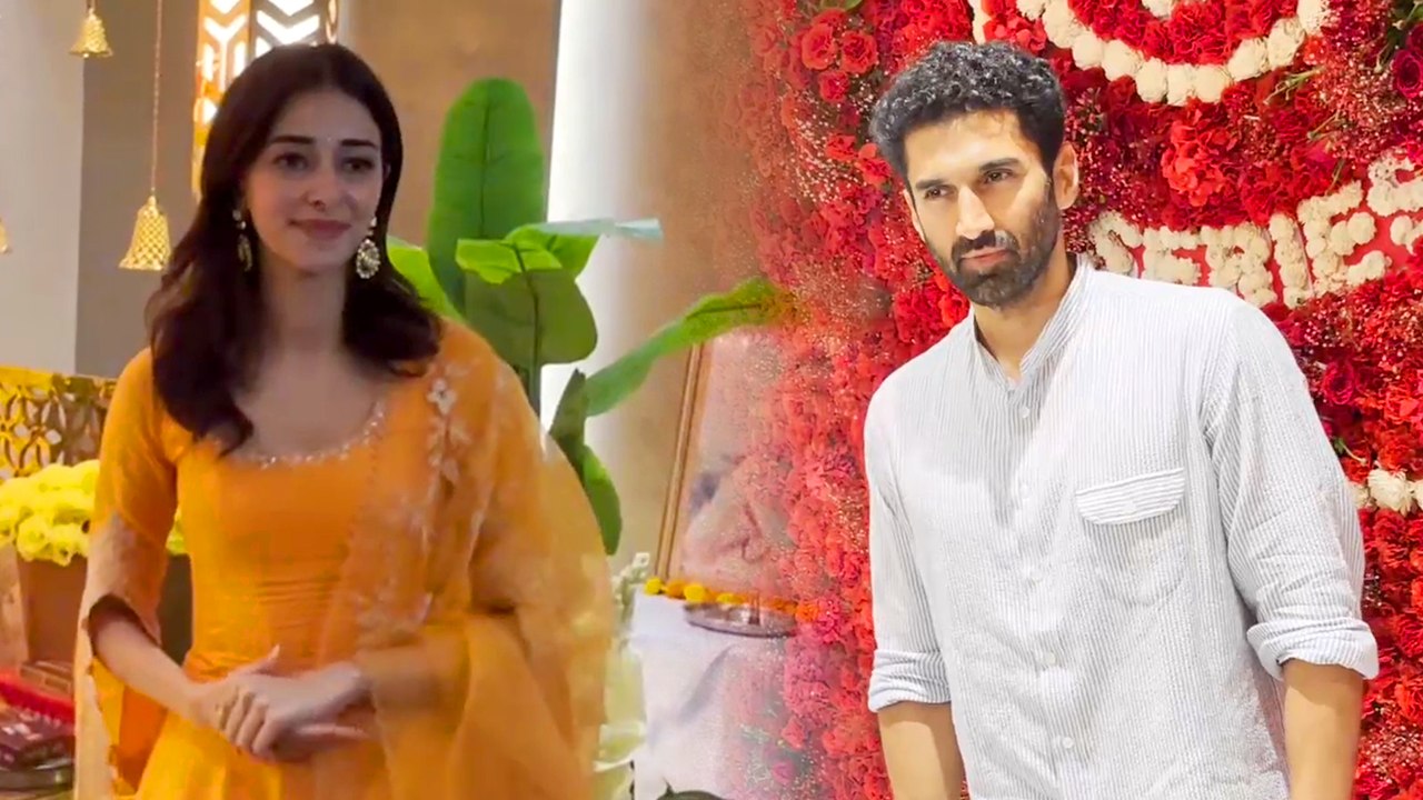 Ananya Panday, Aditya Roy Kapur & Other Celebs Do Ganpati Darshan At T-Series