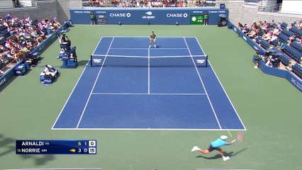 Arnaldi a surpris Norrie : revivez les temps forts en vidéo