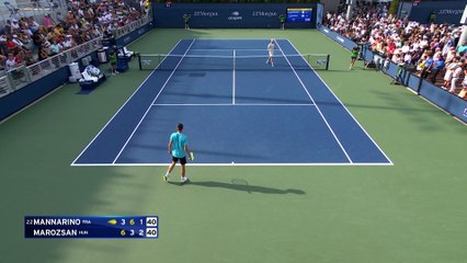 Un set pour se mettre en route, puis Mannarino a régalé : le résumé de sa victoire