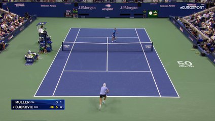 Tweener et conclusion au filet : Müller excite New York face à Djokovic