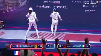La libération et les larmes : le titre mondial à l'épée de Candassamy en images
