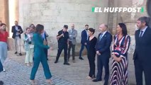 Irene Montero y la presidenta de las Cortes de Aragón (Vox) no se saludan en La Aljafería (Zaragoza)