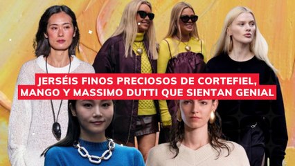 jerséis finos preciosos de Cortefiel, Mango y Massimo Dutti que sientan genial