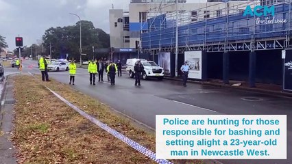 WATCH: Major police operation after man set alight in Newcastle West