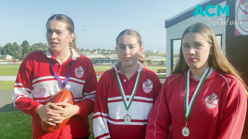 South Warrnambool's Ailish, Rielle and Mataya Murfett speak to The Standard after each won a premiership medal in 2023.
