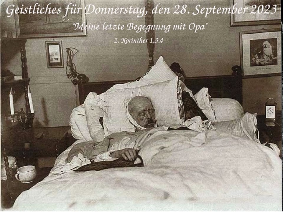 Geistliches für Donnerstag, den 28. September 2023