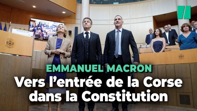 Emmanuel Macron veut faire entrer la Corse dans la Constitution pour « reconnaître ses spécificités »