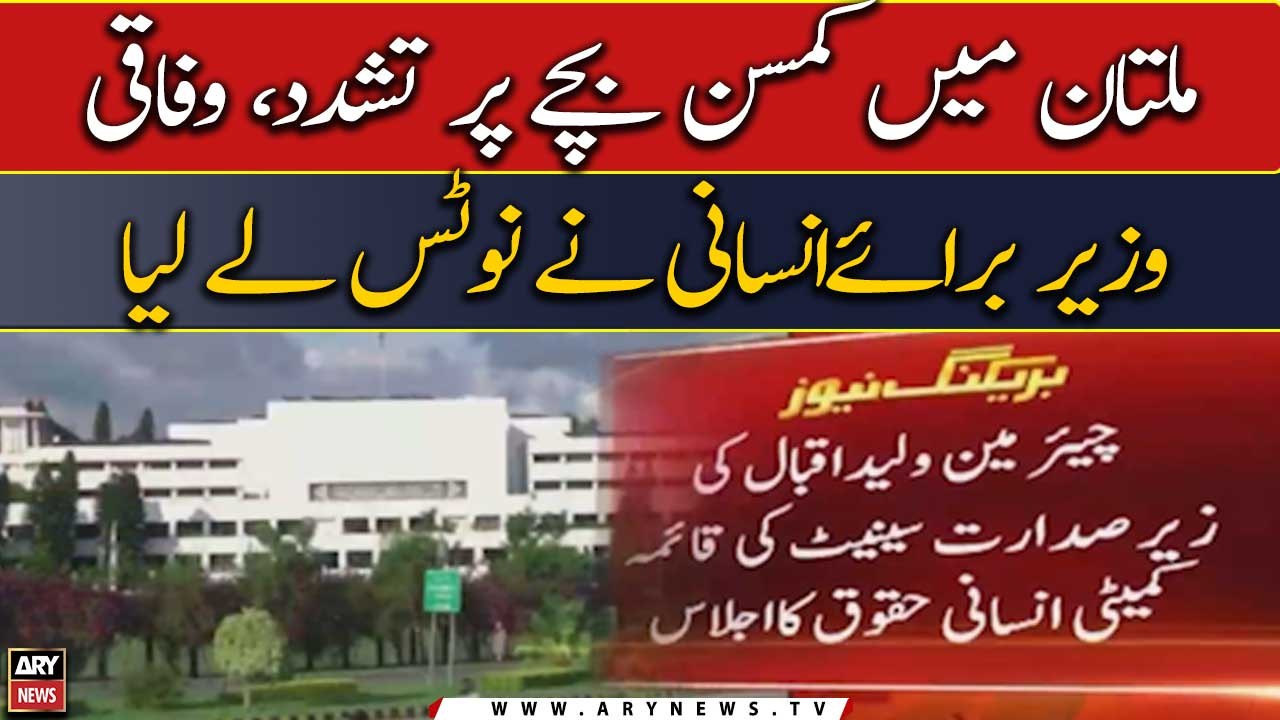 Violence against a young child in Multan, Federal Minister for