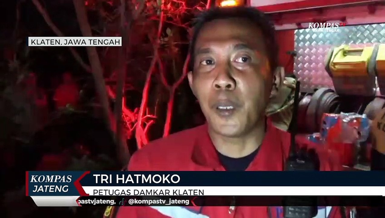 Lupa Matikan Kompor Saat Ditinggal Rapat, Rumah di Klaten Hangus Terbakar