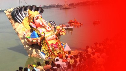 బై బై గణేషా.. గంగమ్మ ఒడికిచేరిన Khairatabad Ganesh | Hyderabad | Telugu Oneindia.