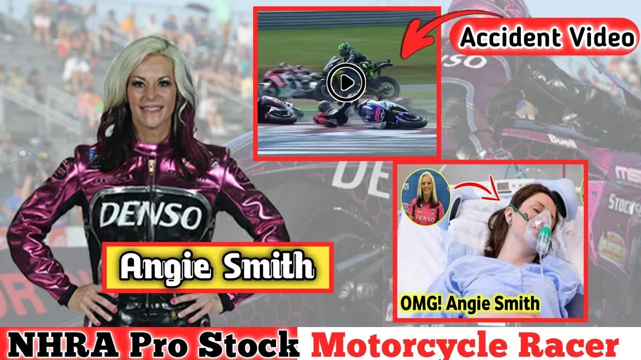 Angie Smith NHRA Accident||Pro Stock Motorcycle Racer Angie Smith Hospital Video