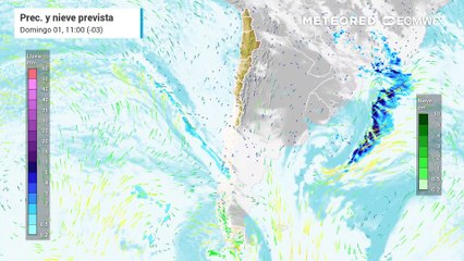 Precipitaciones se registrarán al comenzar la semana entre el centro norte y sur de Chile