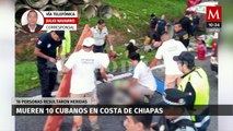 Fallecen 10 migrantes cubanos en accidente en Chiapas