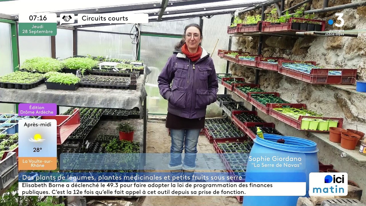 À Saint-Victor, Sophie Giordano, productrice de plants de légumes, petits fruits, aromatiques, ornementaux…