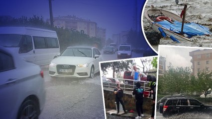 Meteoroloji'nin uyarılarının ardından Marmara Bölgesi'nde sağanak yağış etkisini gösterdi