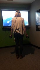 Virtual Reality Player Takes A Leap Into the Wall