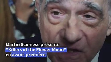 Scorsese présente son nouveau film "Killers of the Flower Moon" à New York
