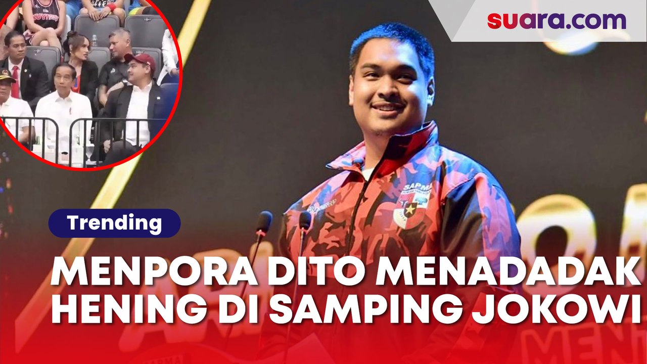 Lakukan Ini Saat Duduk Dekat Jokowi, Viral Menpora Dito Menciut Dipelototin Paspampres