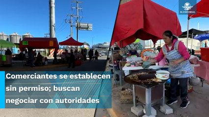 Ambulantes y taxis irregulares invaden Tren El Insurgente