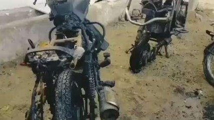 ब्यावर: ई रिक्शा चार्ज करने के दौरान बड़ा हादसा, लगी आग, मचा हड़कंप, देखें वीडियो
